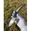 PLUS+ колекційний складний ніж ручної роботи студії KUSTOM KNIVES Damasteel Bifrost 61 - 62 HRC Crio, 2-й варіант - RWL34 HRC 62 Crio