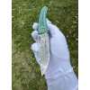 МІНОС (Minos) колекційний складний ніж ручної роботи студії KUSTOM KNIVES Сталь - нержавіючий Damasteel®  59-60 HRC