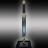 ПЕРУН авторський преміальний ніж ручної роботи студії KUSTOM KNIVES - лезо мозаїчний дамаск Damasteel® 58-60 HRC, купити замовити в Україні