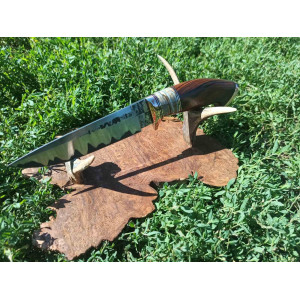 БАГІРА ніж ручної роботи майстра AlexKnifemaker, сталь REX 121 в ламінаті 95х18, 67 HRC. Photo 3