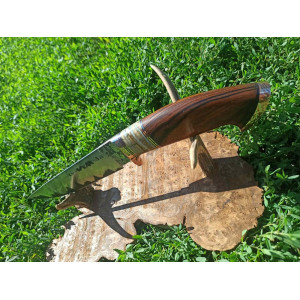 БАГІРА ніж ручної роботи майстра AlexKnifemaker, сталь REX 121 в ламінаті 95х18, 67 HRC. Photo 2