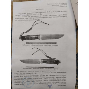 ТЕМНИЙ ЛОРД авторський ніж ручної роботи Alexknifemaker, сталь ДІ103-МП, 65 HRC. Photo 3