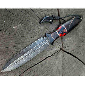 ЕЛЕГАНТНИЙ ДАМАСК  ножі ручної роботи Павла Гончаренка, сталь Damasteel, 59-60 HRC. Photo 3