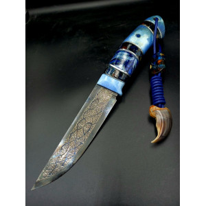АРКТИКА ексклюзивний ніж ручної роботи ПАВЛА ГОНЧАРЕНКА, Сталь - Damasteel, 60-61 HRC. Photo 3