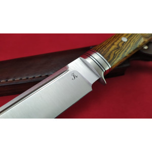 BOCOTE WOOD ексклюзивний ніж ручної роботи майстра Ruslan knives, сталь N690, 60 HRC. Photo 2