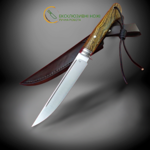 BOCOTE WOOD ексклюзивний ніж ручної роботи майстра студії RUSLAN KNIVES, сталь N690™, 60 HRC