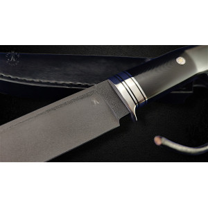 ЧОРНА ТІНЬ ніж ручної роботи майстра RUSLAN KNIVES, сталь K110, 60-61кріо HRC. Photo 2