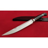 ЧОРНИЙ КОРОЛЬ ексклюзивний ніж ручної роботи майстра Ruslan Knives, сталь N690, 60 HRC, купити ніж в Україні