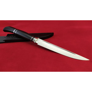 ЧОРНИЙ ЛЕБІДЬ ексклюзивний ніж ручної роботи майстра Ruslan Knives, сталь N690, 60 HRC. Photo 3