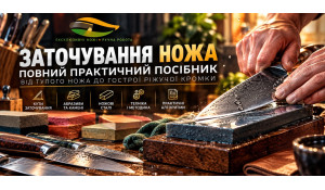 Заточування ножа — повний практичний посібник від тупого ножа до гострої ріжучої кромки