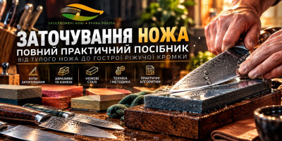Заточування ножа — повний практичний посібник від тупого ножа до гострої ріжучої кромки