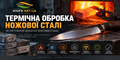 Термічна обробка ножової сталі — як гартування визначає властивості ножа