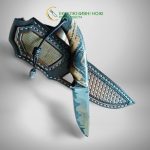 ЛАСТІВКА ніж ручної роботи майстерні VIKTOR KNIVES, сталь - CPM® S390™  в обладках нержавіючої сталі 95 Х 18, 67 HRC
