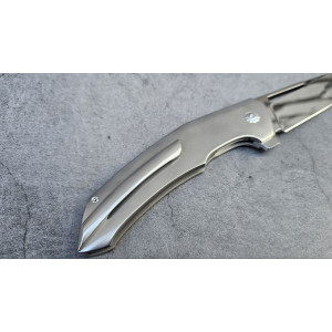 DAGDARION S125V авторський складаний ніж ручної роботи майстра Androshchuk Knives, сталь S125V, 65 HRC. Photo 2
