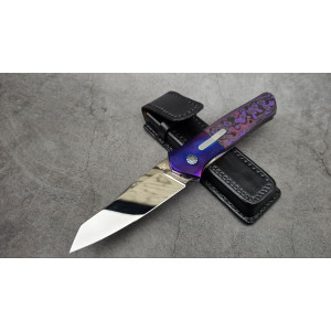 QUANTUM авторський складаний ніж ручної роботи Androshchuk Knives, сталь ZDP-189, 67 HRC. Photo 2