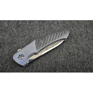 RAVEN авторський складаний ніж ручної роботи майстра Androshchuk Knives, сталь S125V, 65 HRC. Photo 2