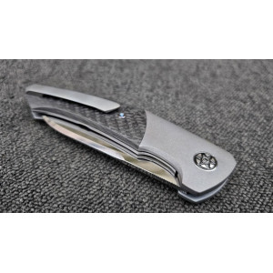 RAVEN авторський складаний ніж ручної роботи майстра GRYFON KNIVES, сталь S125V, 65 HRC. Photo 2