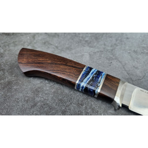 БЛАКИТНИЙ СТРУМОК авторський ніж ручної роботи Androshchuk Knives, сталь N690, 61 HRC. Photo 3
