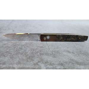 ВИКИДНИЙ СКЛАДЕНЬ авторський складаний ніж ручної роботи Androshchuk Knives, сталь S125V, 65 HRC. Photo 2