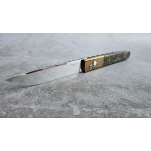 ВИКИДНИЙ СКЛАДЕНЬ авторський складаний ніж ручної роботи Androshchuk Knives, сталь - S125V, 65 HRC, купити ніж Україна. Photo 2