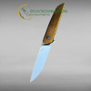 ЗОЛОТИЙ МАЛЮК ІІ авторський складаний ніж ручної роботи майстерні Androshchuk Knives, сталь S90V, 64 HRC, купити замовити в Україні