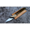 ЗОЛОТИЙ МАЛЮК ІІ авторський складаний ніж ручної роботи майстерні Androshchuk Knives, сталь S90V, 64 HRC, купити замовити в Україні