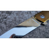 ЗОЛОТИЙ МАЛЮК ІІ авторський складаний ніж ручної роботи майстерні Androshchuk Knives, сталь S90V, 64 HRC, купити замовити в Україні