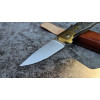 ЗОЛОТИЙ НАПІВАВТОМАТ авторський складаний ніж ручної роботи Androshchuk Knives зі сталі CPM S125V, 65 HRC