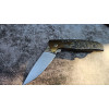ЗОЛОТИЙ НАПІВАВТОМАТ авторський складаний ніж ручної роботи Androshchuk Knives зі сталі CPM S125V, 65 HRC