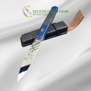КОСМОС авторський складаний ніж ручної роботи GRYFON KNIVES, сталь CPM S125V, 65 HRC