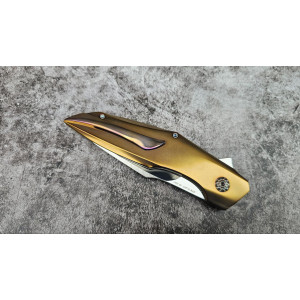 СТИХІЯ авторський складний ніж ручної роботи майстерні Androshchuk Knives, Сталь S125V, 65 HRC. Photo 2
