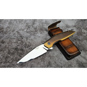СТИХІЯ авторський складний ніж ручної роботи майстерні Androshchuk Knives, Сталь S125V, 65 HRC. Photo 3