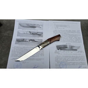 ФАНТОМ ІІ авторський ніж ручної роботи Androshchuk Knives, сталь S125V, 65 HRC. Photo 3