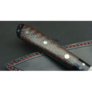 РЕД (RED) ШЕФ ніж ручної роботи майстра Fomenko Knifes, сталь М398, 62-63 HRC. Photo 2