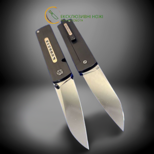 FREEDOM GOLDBLACK ніж ручної роботи майстра СЕРГІЯ ЖУРБИ, порошкова сталь Crucible CPM® S125V™